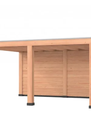 Seizoensaanbieding Douglas overkapping, 500 x 400, met achterwand, Westwood Robuust